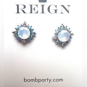 Bomb Party Jewelry REGIN Collection -if The Crown Fits In Opal White With CZ ￼